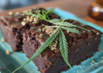 Muscle Building Cannabis Protein Brownie